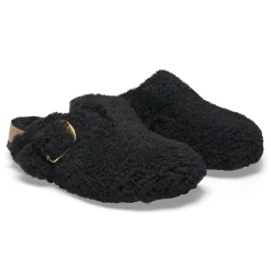 BOSTON BIG BUCKLE BLACK TEDDY SHEARLING