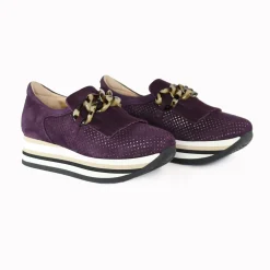 CADIE TASSEL PRUGNA SUEDE
