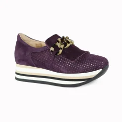 CADIE TASSEL PRUGNA SUEDE