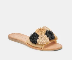 DANELA BLACK/NATURAL RAFFIA