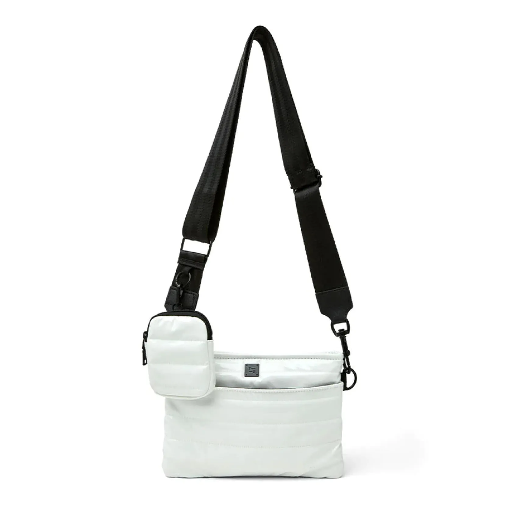 DOWNTOWN CROSSBODY WHITE PATENT
