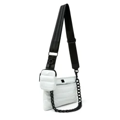 DOWNTOWN CROSSBODY WHITE PATENT