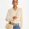 ELLA BIO MINI TOTE VANILLA PATENT