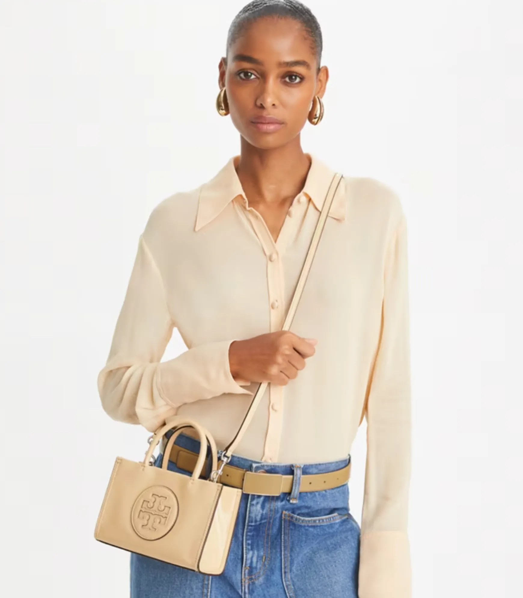 ELLA BIO MINI TOTE VANILLA PATENT