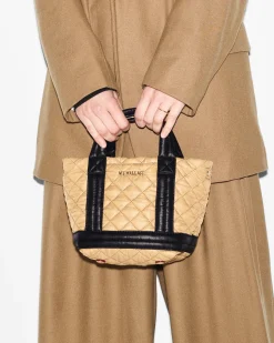 EMPIRE MINI TOTE CAMEL/BLK