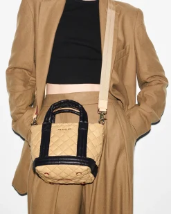 EMPIRE MINI TOTE CAMEL/BLK
