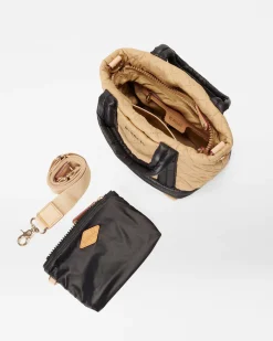 EMPIRE MINI TOTE CAMEL/BLK