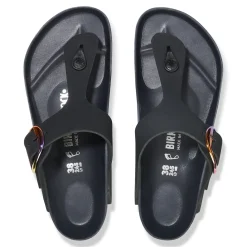 GIZEH BIG BUCKLE BLACK NUBUCK W/IRIDESCENT BUCKLE