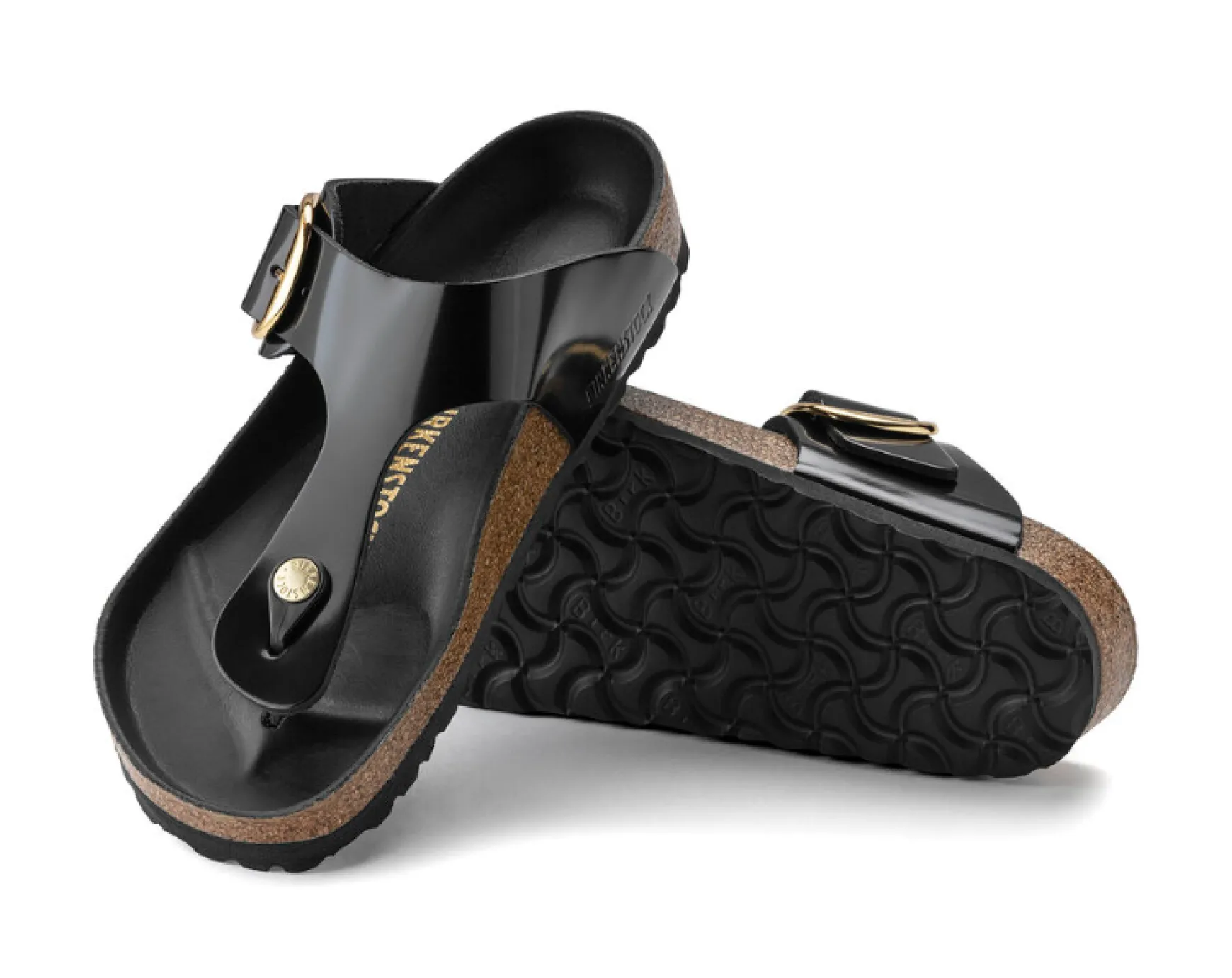 GIZEH BIG BUCKLE HIGH SHINE BLACK