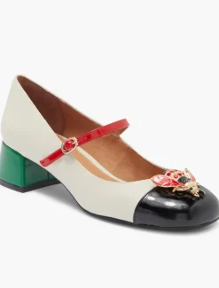 JITTERBUG IVORY/BLACK PATENT