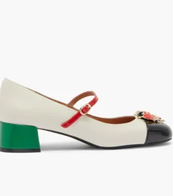 JITTERBUG IVORY/BLACK PATENT