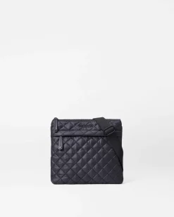 METRO FLAT CROSSBODY BLACK
