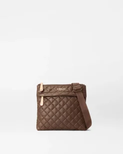 METRO FLAT CROSSBODY WALNUT