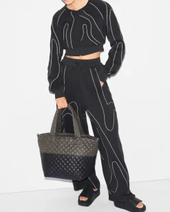 METRO MEDIUM TOTE DELUXE BLACK/MAGNET