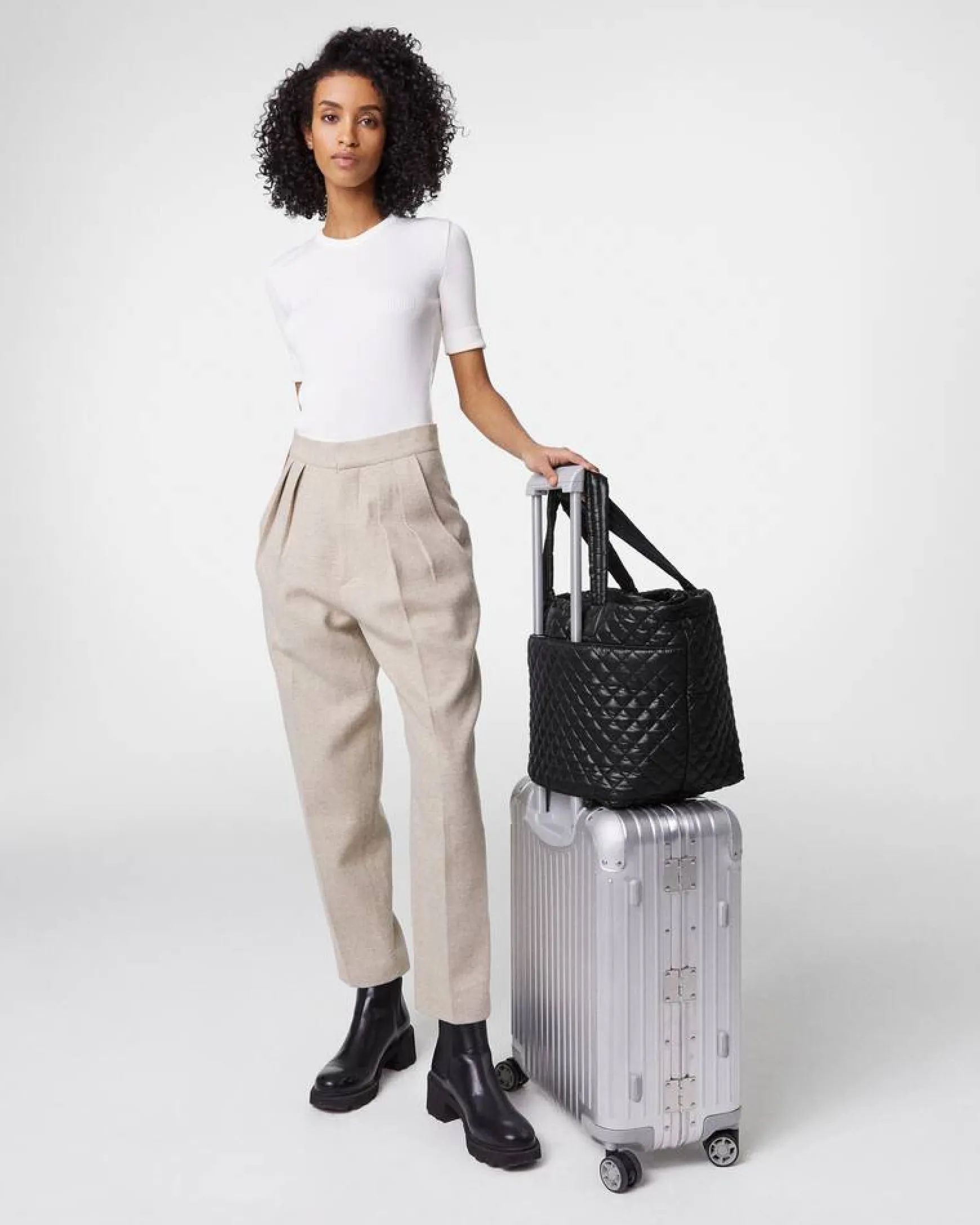 METRO MEDIUM TOTE DELUXE BLACK