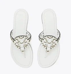 MILLER EYELET SANDAL CLOUD/SILVER