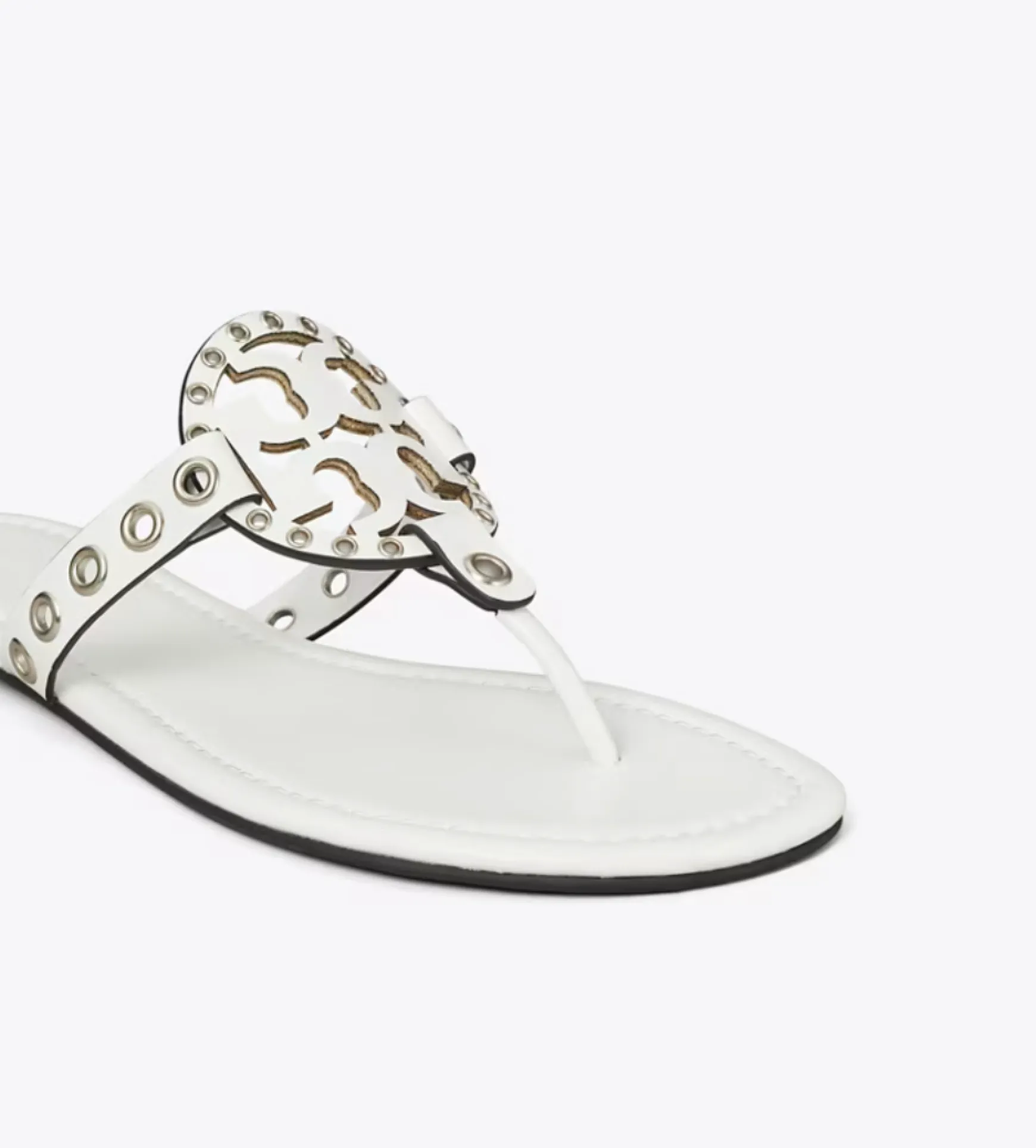 MILLER EYELET SANDAL CLOUD/SILVER