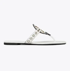 MILLER EYELET SANDAL CLOUD/SILVER