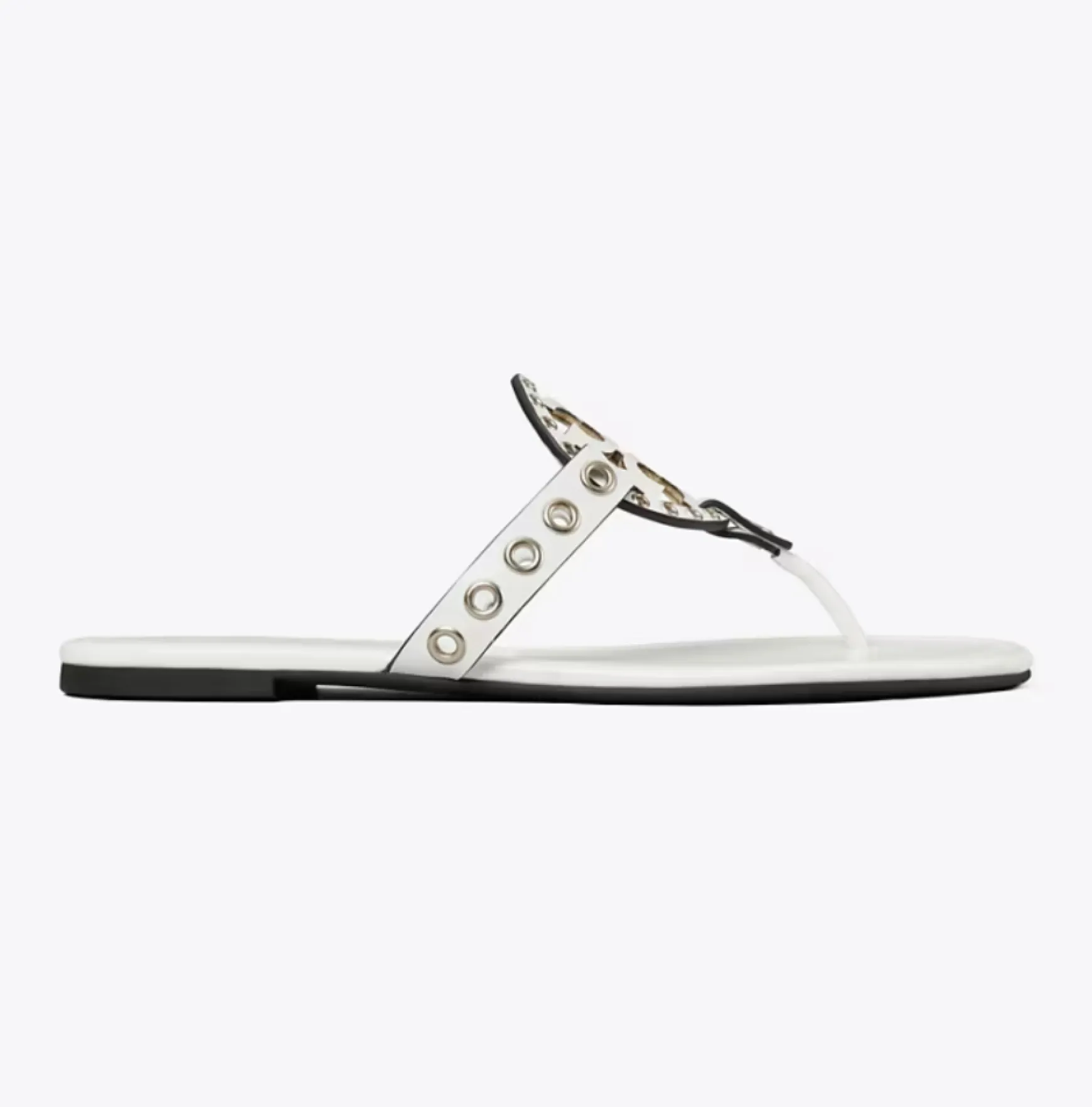 MILLER EYELET SANDAL CLOUD/SILVER