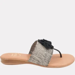 NARA BLACK/BEIGE LINEN