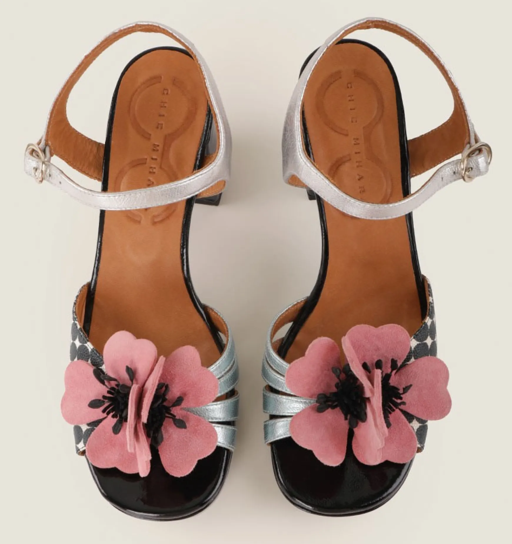 PARLOTA BLACK/SILVER/ROSE