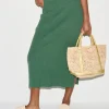 RAFFIA SMALL TOTE LT GOLD W/SEQUINS