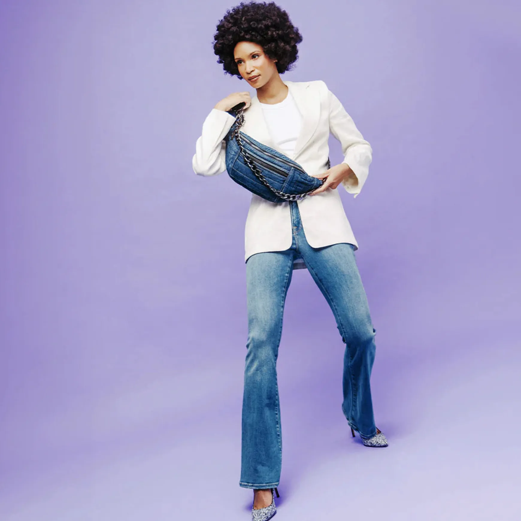 SISTER SLING STONE WASHED DENIM