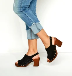 WINNIE BLACK SUEDE